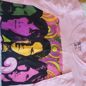 Pink Floyd UNISEX  Tee - Pink and Yellow